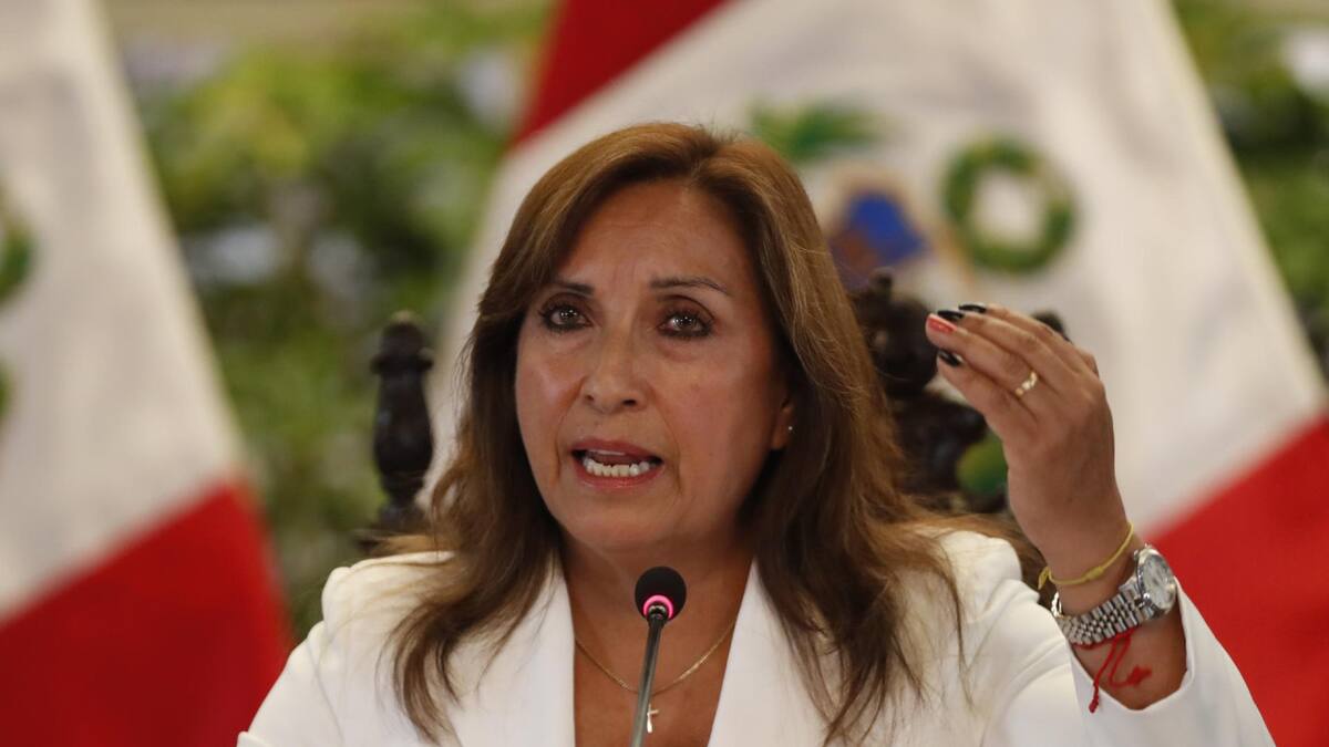 Dina Boluarte. Foto: EFE.
