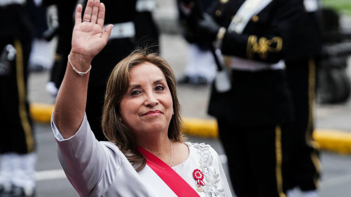 Dina Boluarte, presidenta de Perú. Foto: Reuters.