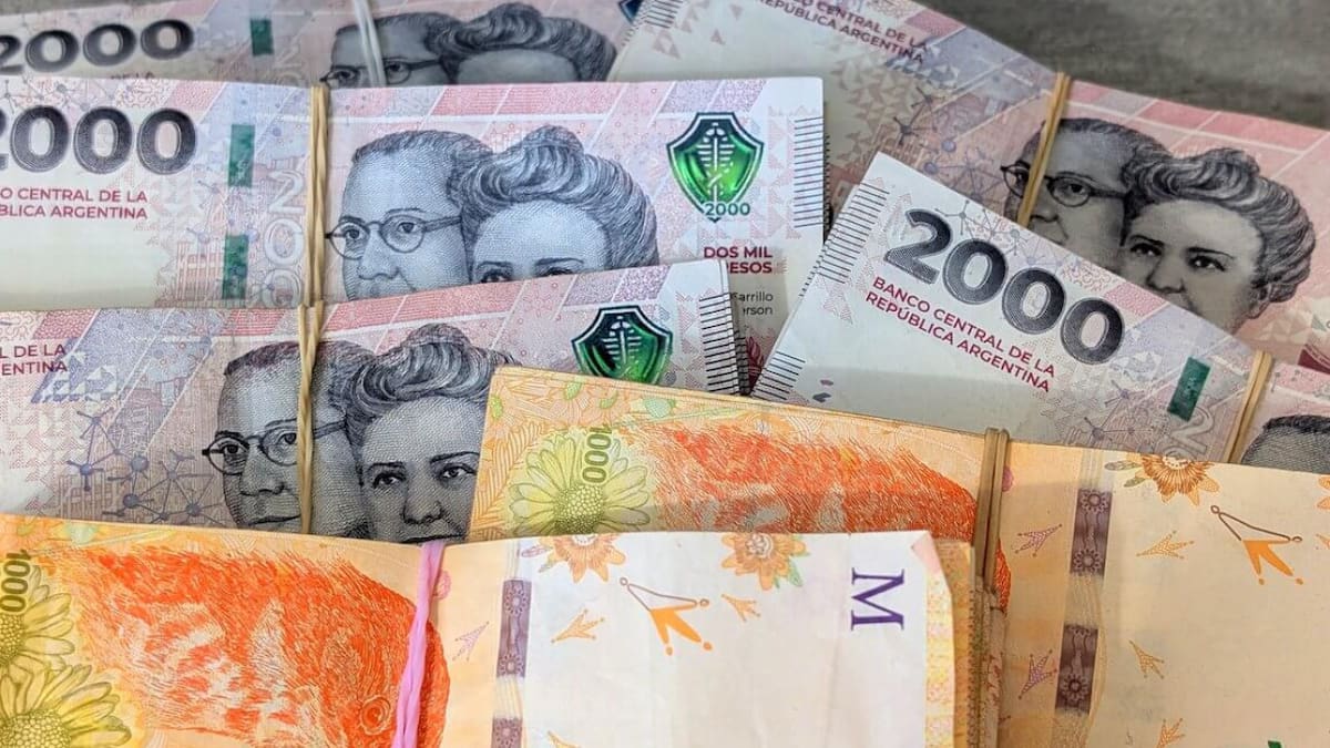 Dinero argentino. Foto: @infoviajera.com