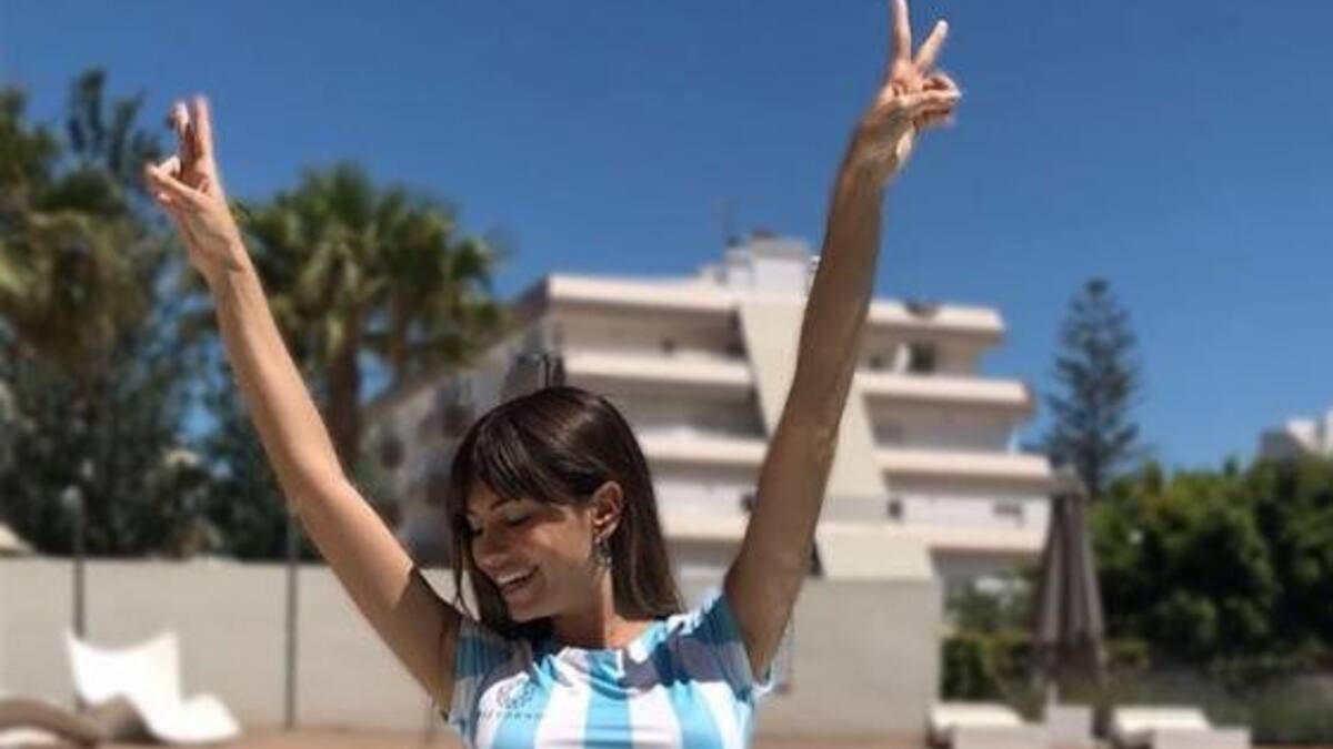 Diosas argentinas festejando el triunfo de la Selección