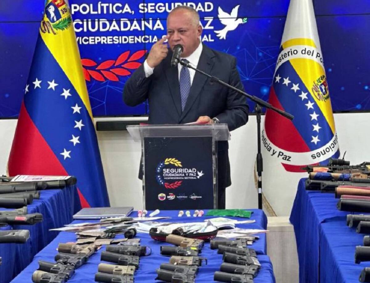 Diosdado Cabello, ministro del Interior de Venezuela. Foto: captura de video