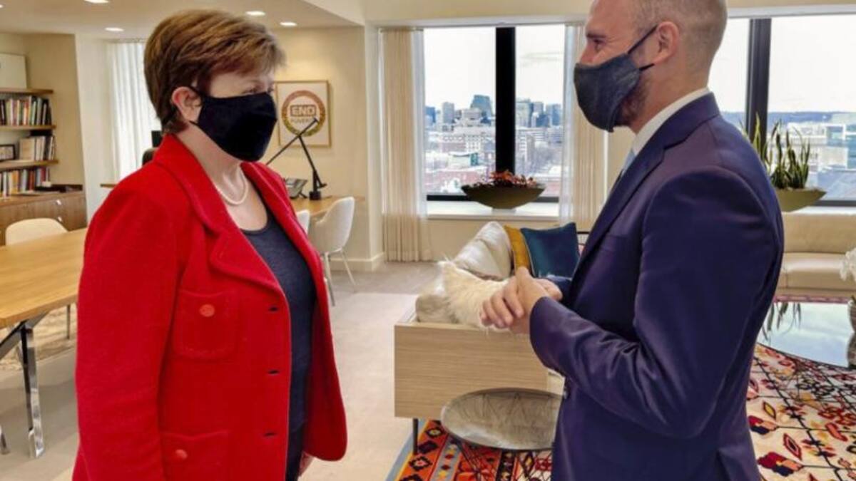 Directora del FMI y el ministro Guzmán, NA