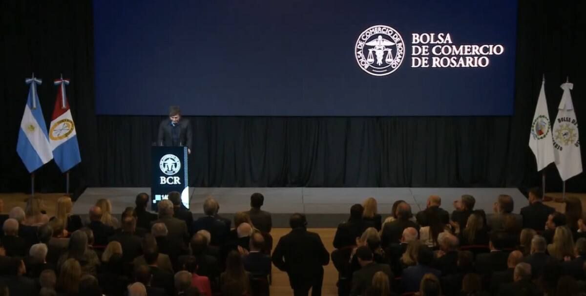 Discurso de Javier Milei en el 140 ° Aniversario de la Bolsa de Comercio de Rosario.