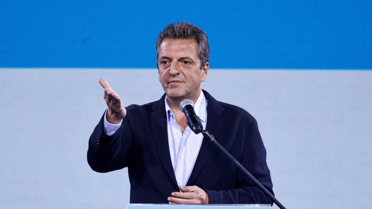 Discurso de Sergio Massa. Foto: Reuters.