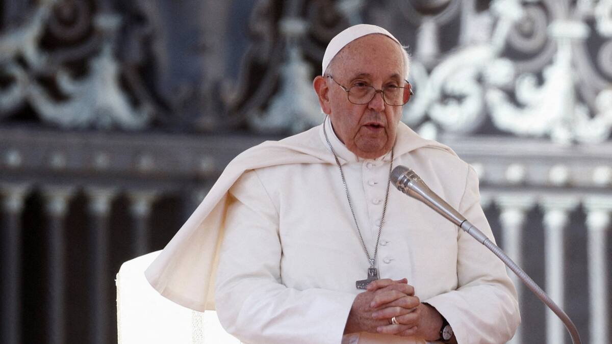 Discurso del papa Francisco. Foto: Reuters
