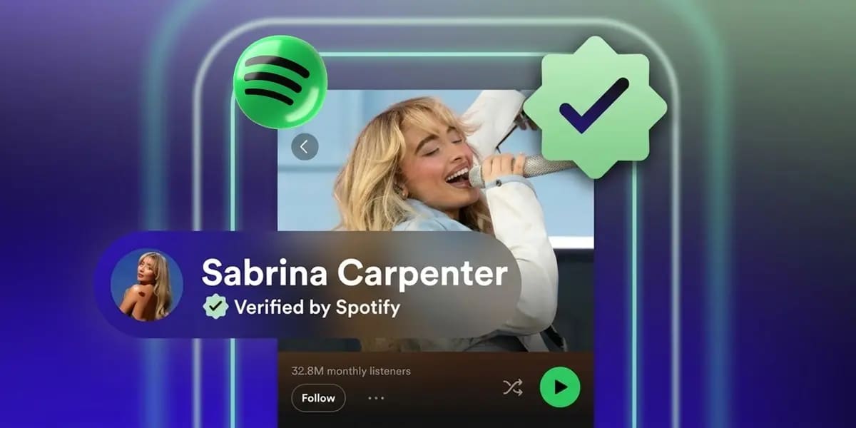 Distinción Verificado por Spotify.
