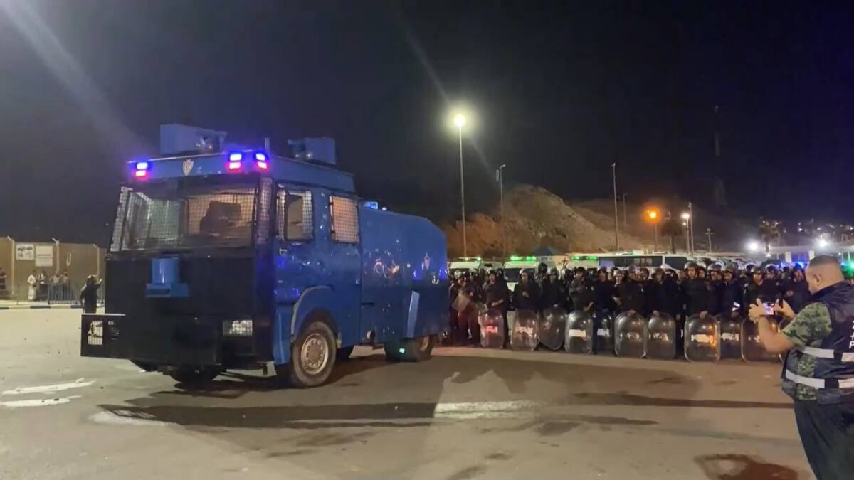 Disturbios y detenciones en Castillejos y el lado marroquí de la frontera con Ceuta. Foto: captura