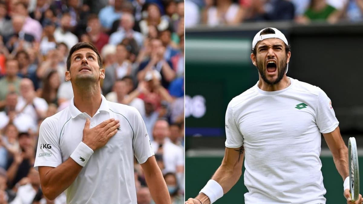 Djokovic vs. Berrettini en la final de Wimbledon, REUTERS Y EFE
