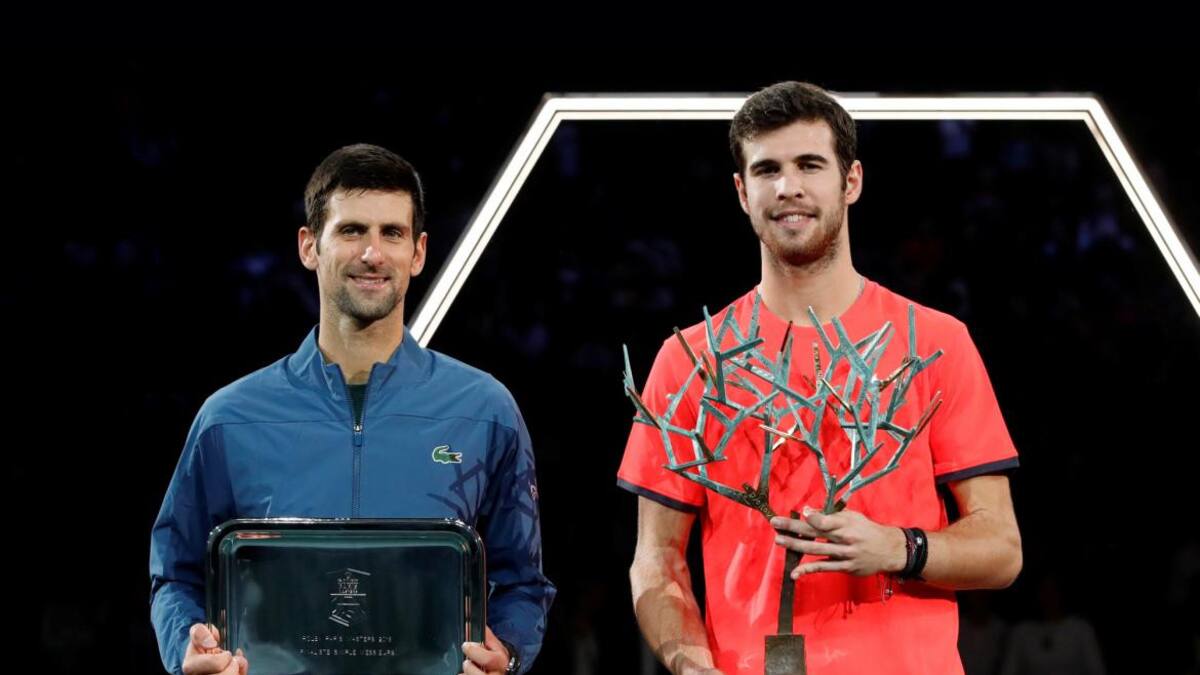 Djokovic y Khachanov, Masters 1000 de París, tenis, Reuters