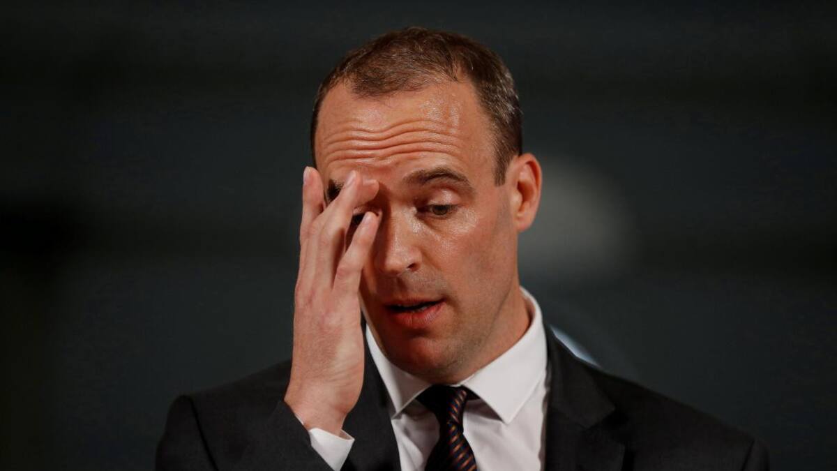 Dominic Raab, ministro británico del Brexit (Reuters)