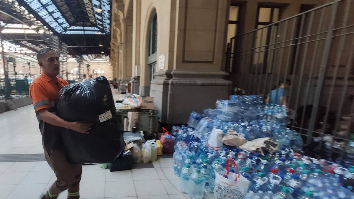 Donaciones a Bahía Blanca. Foto: NA/Damián Dopacio.