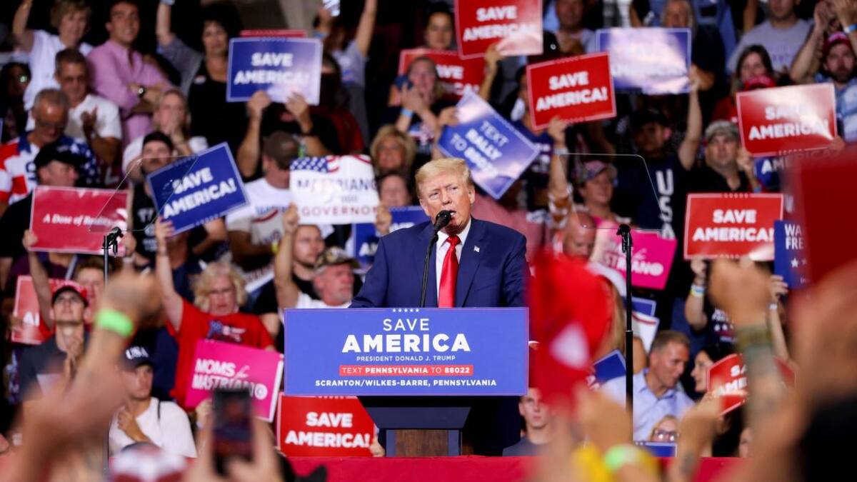 Donald Trump, acto de campaña, Reuters
