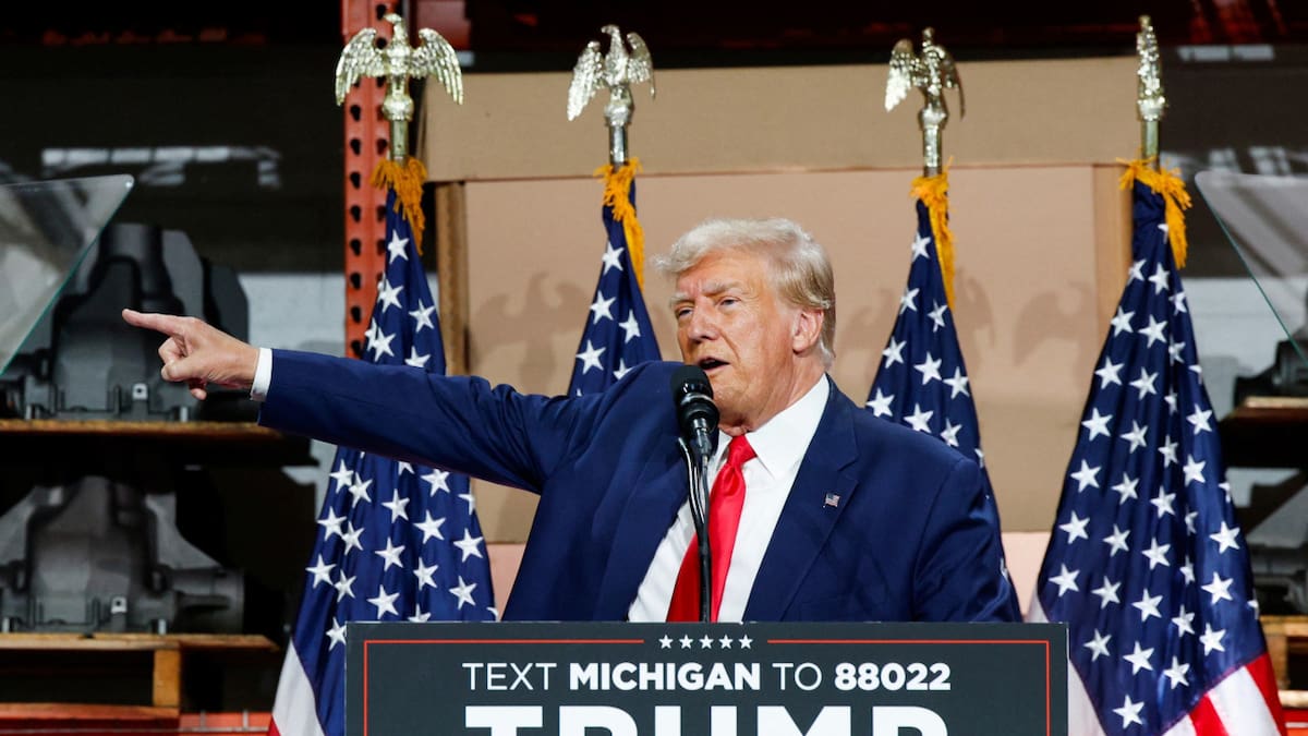 Donald Trump en campaña electoral. Foto: Reuters.