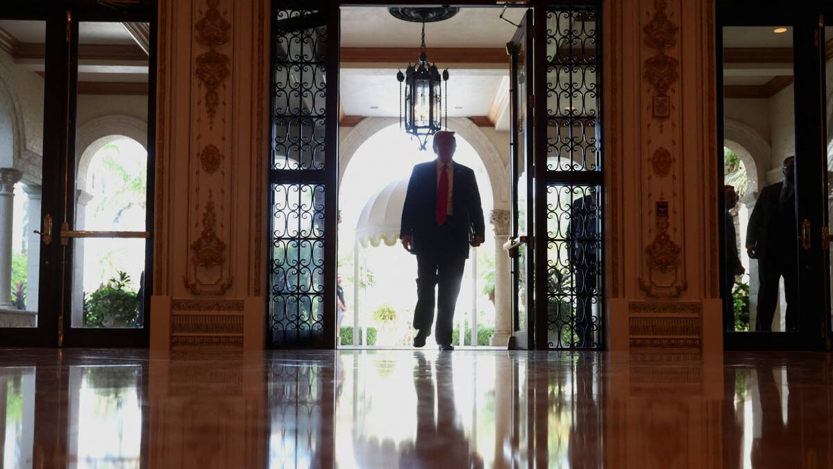 Donald Trump en Mar-a-Lago, Florida. Foto: Reuters