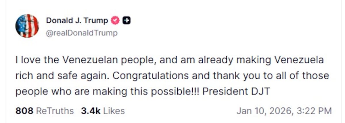 Donald Trump en Truth