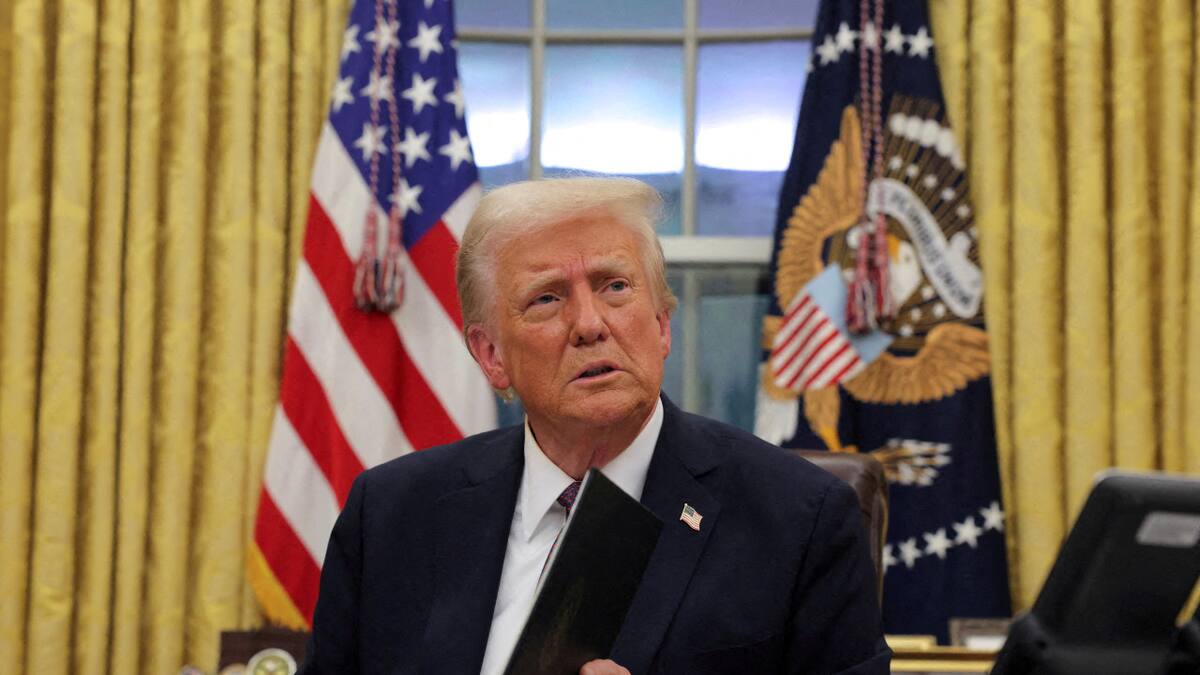 Donald Trump, presidente de EEUU. Foto: Reuters