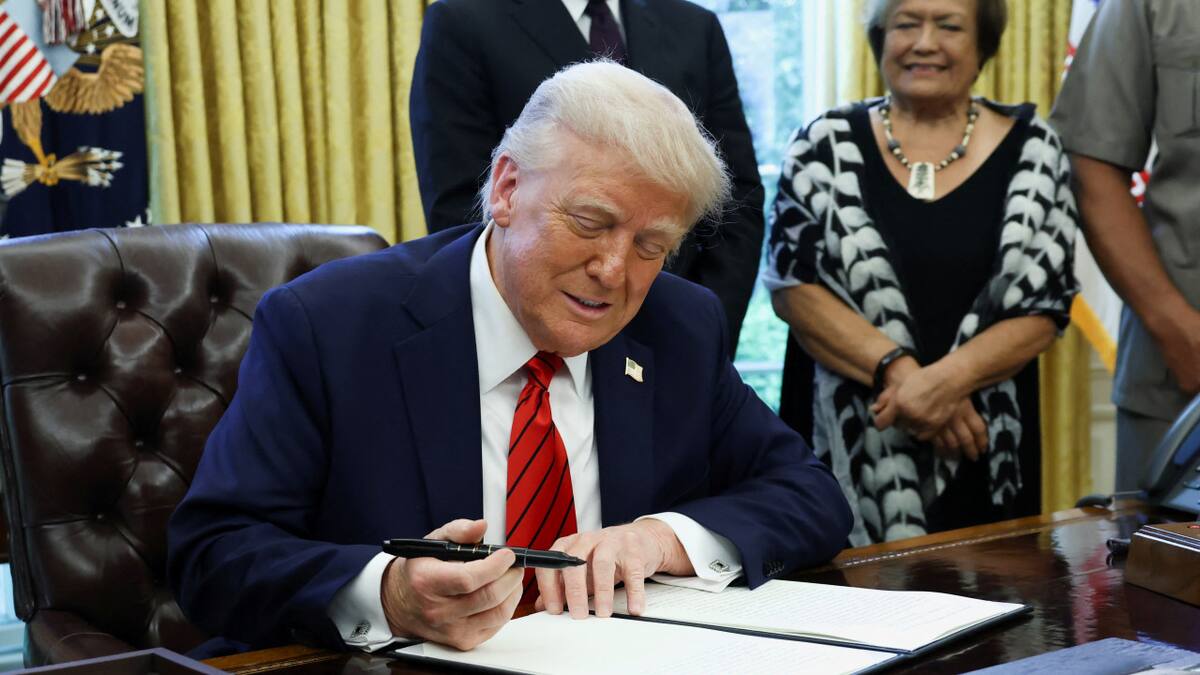 Donald Trump, presidente de Estados Unidos. Foto: REUTERS/Evelyn Hockstein.