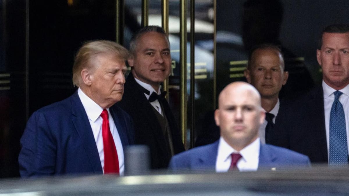 Donald Trump se presentó ante la Justicia en Nueva York. Foto: Reuters