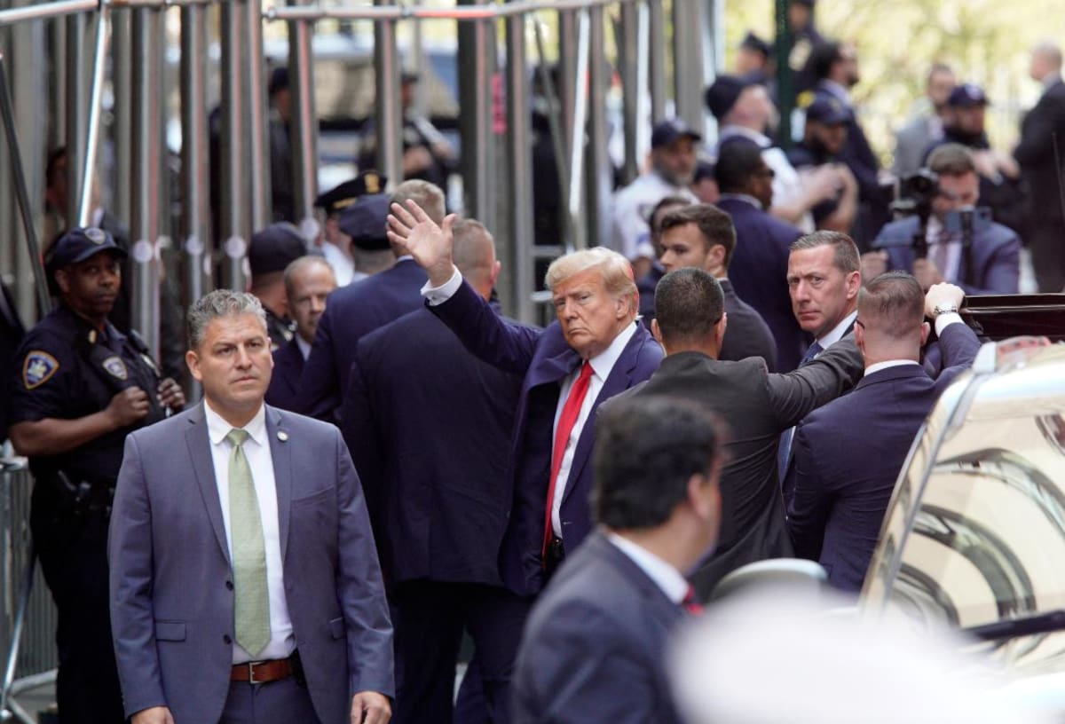 Donald Trump se presentó ante la Justicia en Nueva York. Foto: Reuters