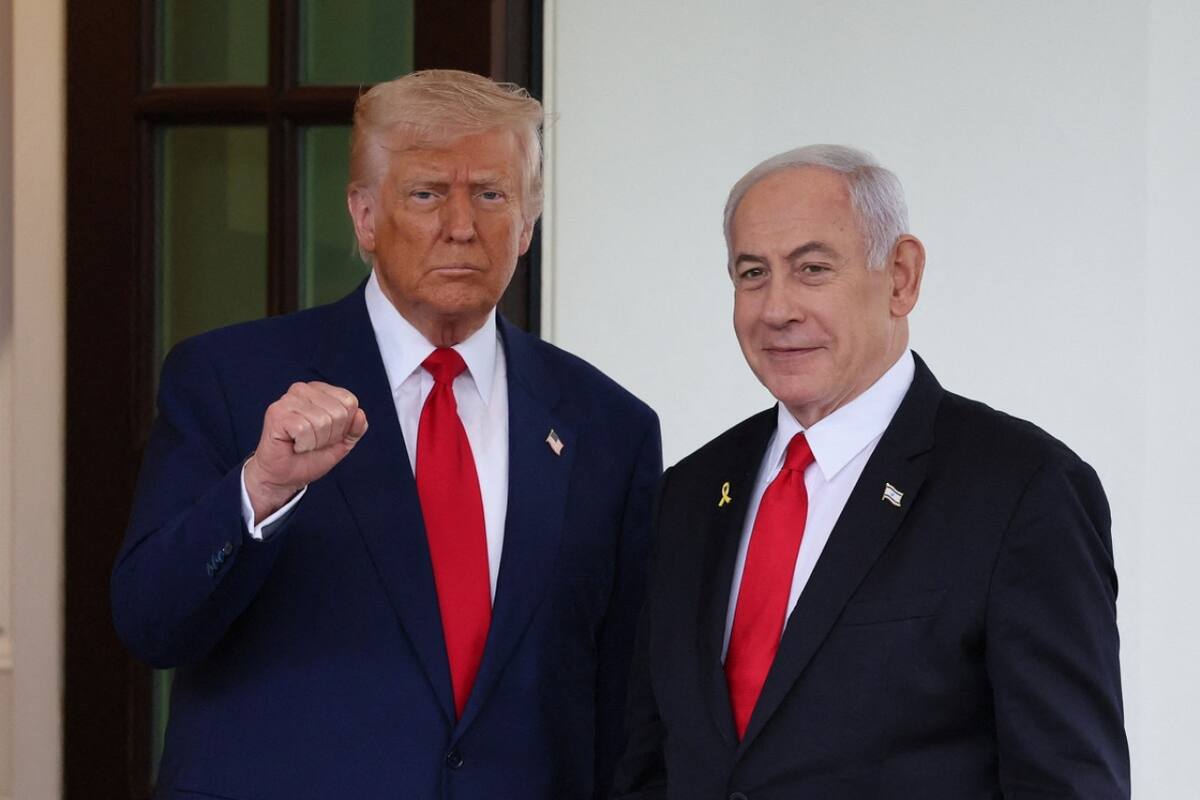 Donald Trump y Benjamín Netanyahu. Foto: Reuters (Leah Millis)