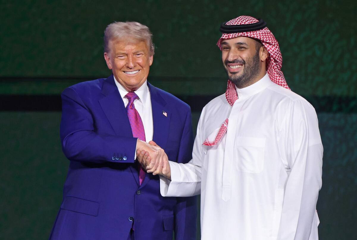 Donald Trump y el príncipe heredero de Arabia Saudita, Mohamed bin Salmán. Foto: EFE.