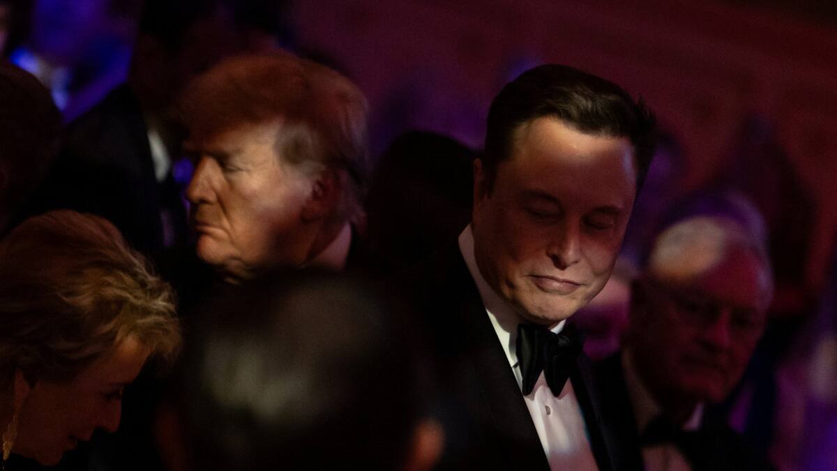 Donald Trump junto a Elon Musk, dueño de X. Foto: Reuters.