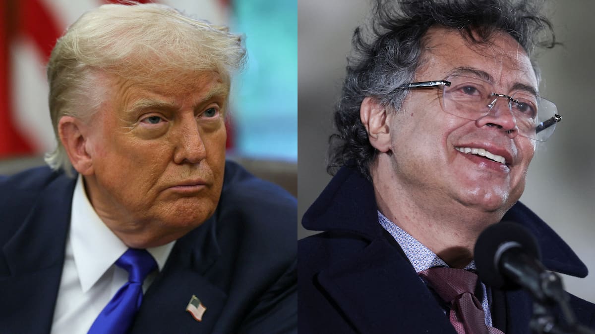 Donald Trump y Gustavo Petro.