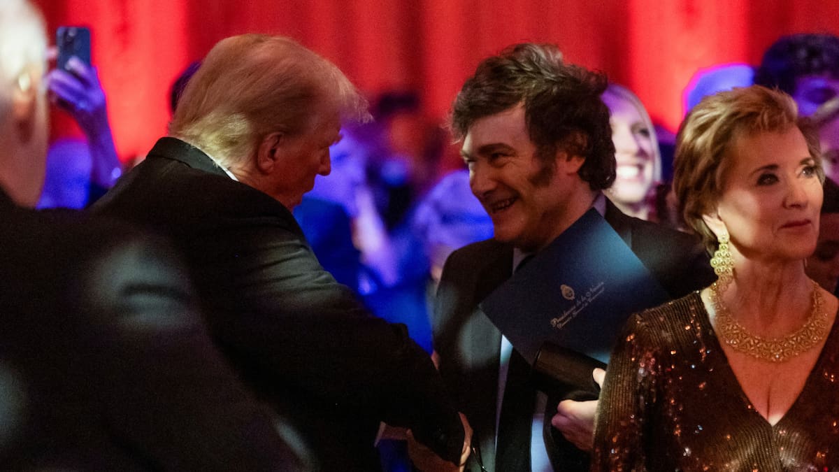 Donald Trump y Javier Milei. Foto: Reuters.
