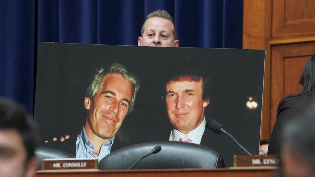 Donald Trump y Jeffrey Epstein.