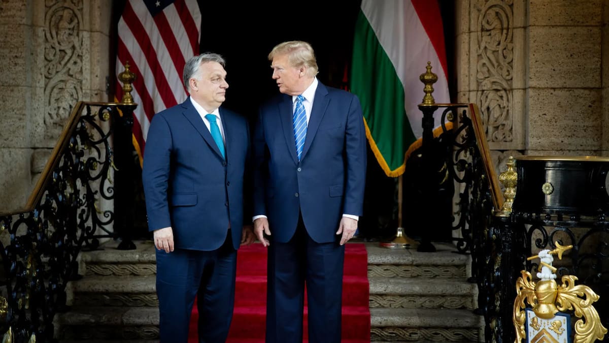 Donald Trump y Orbán, EEUU y Hungría. Foto: EFE