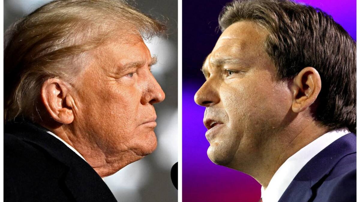 Donald Trump y Ron DeSantis. Foto: Reuters