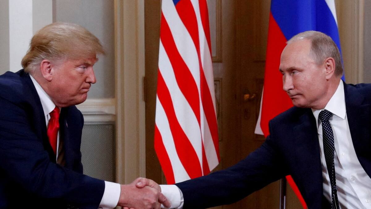 Donald Trump y Vladimir Putin. Foto: archivo Reuters/Kevin Lamarque