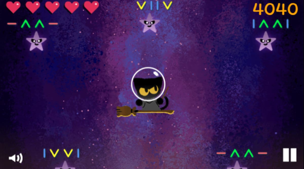 Doodle de Google por Halloween. Foto: captura Google.