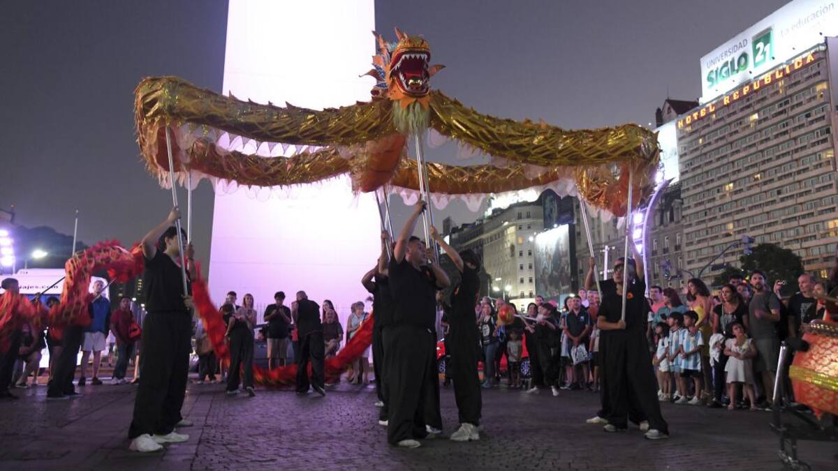 Dragones; Año Nuevo chino. Foto: Télam.