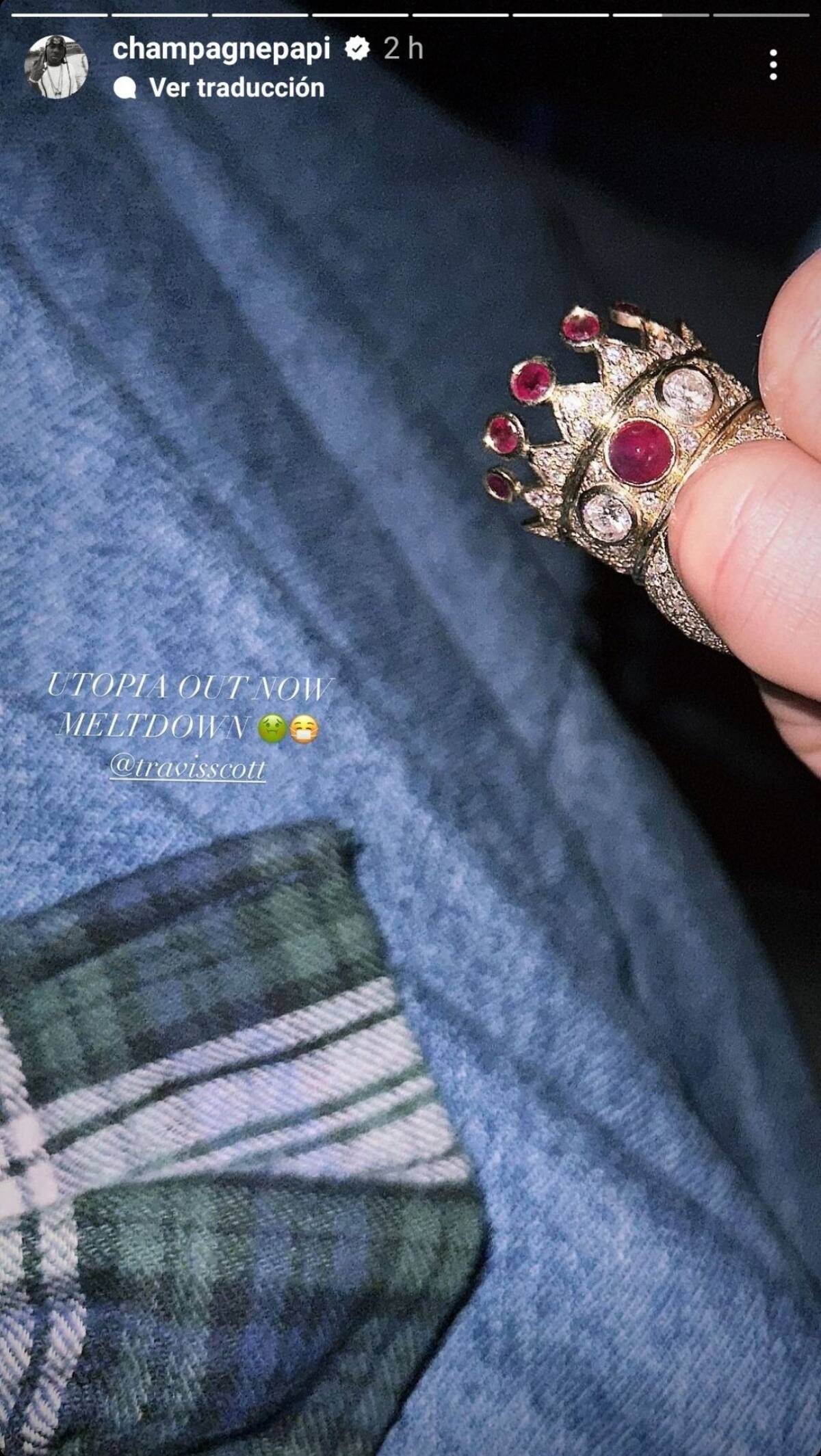 Drake compra millonario anillo de Tupac Shakur y revoluciona el mundo del rap. Foto Twitter @RaquelShakur.