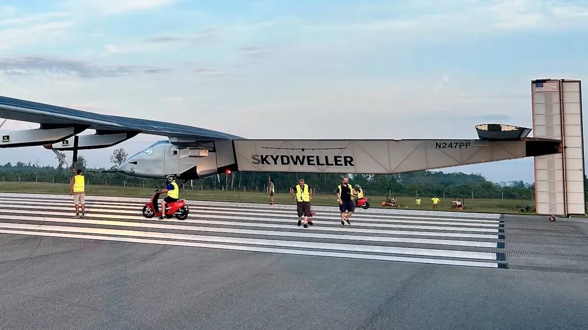 Dron solar Skydweller.