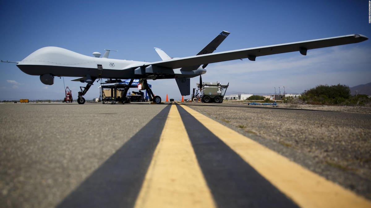 Dron utilizado en la guerra. Foto: Reuters