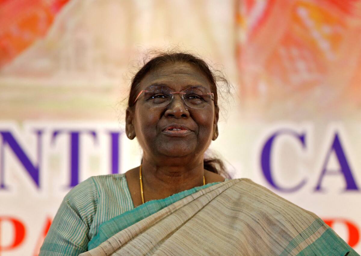 Droupadi Murmu, presidenta de la India . Foto: Reuters
