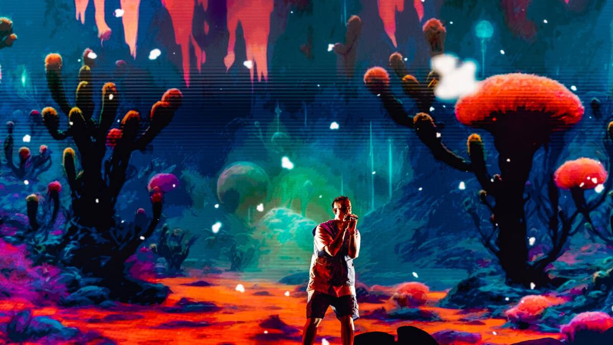 Duki en River. Foto: EFE.