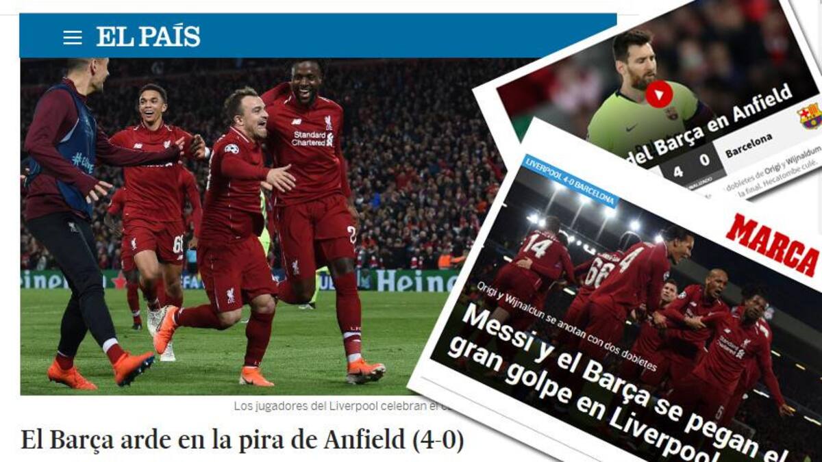 Dura derrota del Barcelona por Champions: así la mostraron los diarios de España