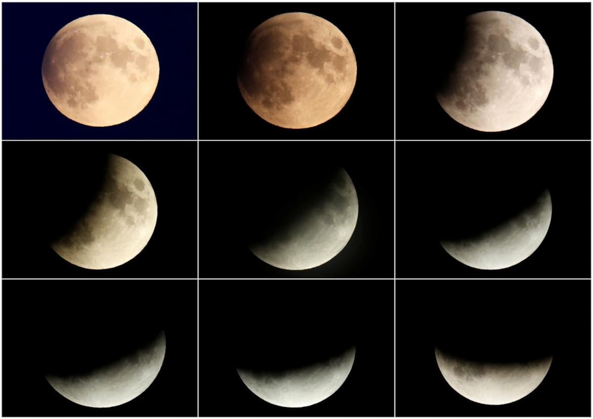 Eclipse de Luna, astronomía, espacio, REUTERS