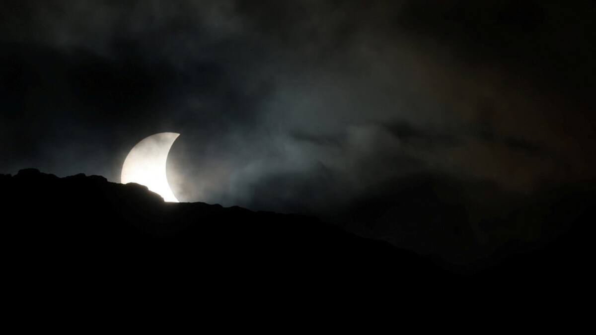 Eclipse solar del 29 de marzo de 2025. Foto: Reuters / Leonhard Foeger.