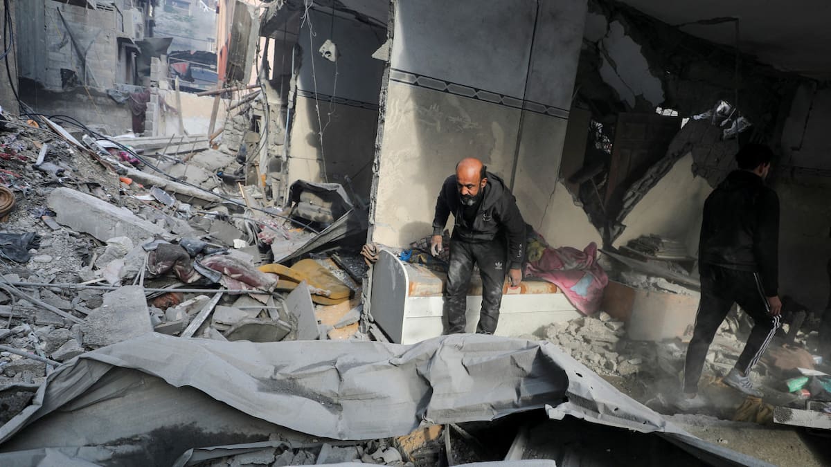Ecos de la guerra en la Franja de Gaza. Foto: REUTERS.