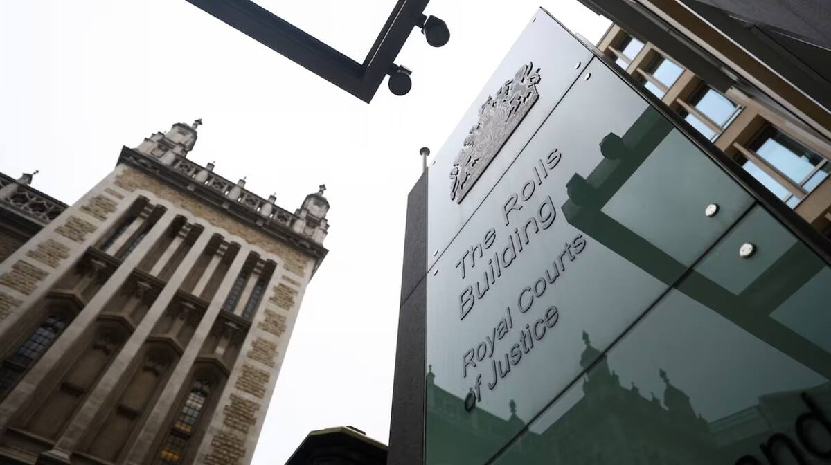 Edificio de la Corte Suprema de Justicia en Londres