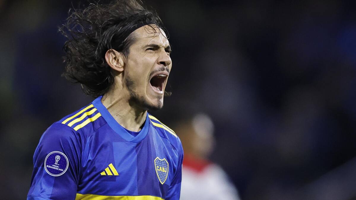 Edinson Cavani, Boca. Foto: EFE.