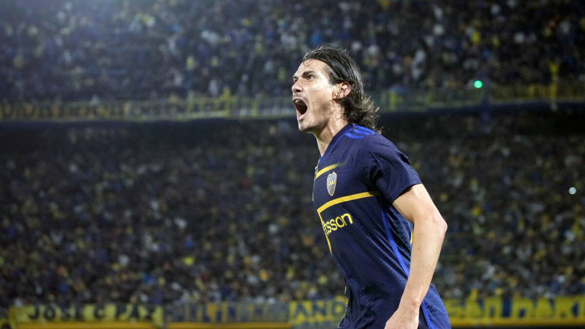 Edinson Cavani, Boca. Foto: NA