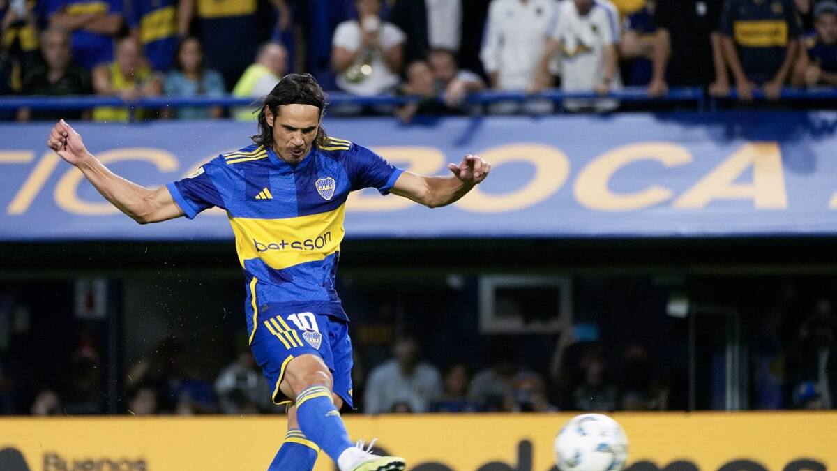 Edinson Cavani; Boca Juniors vs. Belgrano. Foto: NA.