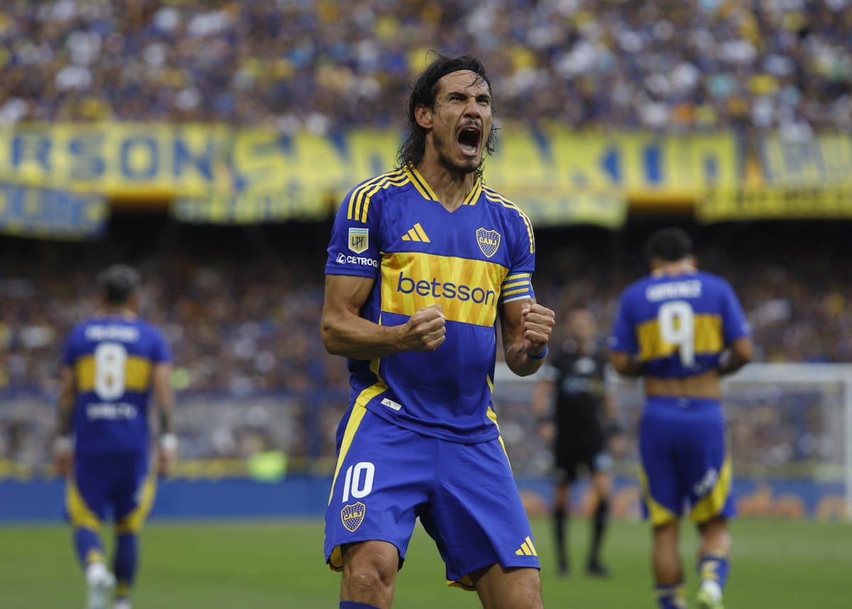 Edinson Cavani, Boca vs Defensa y Justicia. Foto: NA/Damián Dopacio