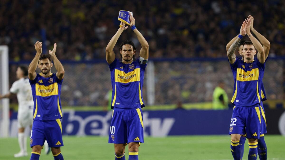 Edinson Cavani, capitán de Boca Juniors. Foto: Reuters (Gonzalo Colini)