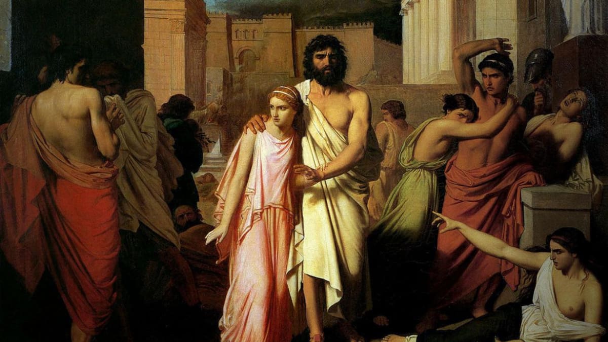 Edipo, mitología, historia
